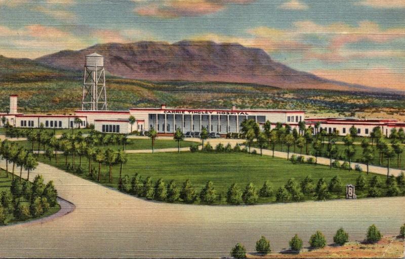 New Mexico Hot Springs Carrie Tingley Hospital and Caballo Mountains Curteich