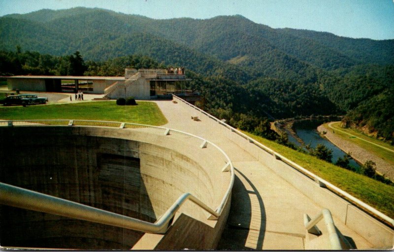 North Carolina Fontana Dam Observation Building and Water Intake