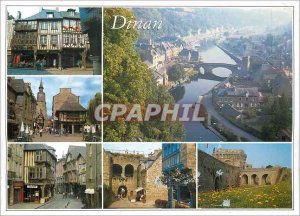 Modern Postcard Dinan Cotes d'Armor The Old Houses