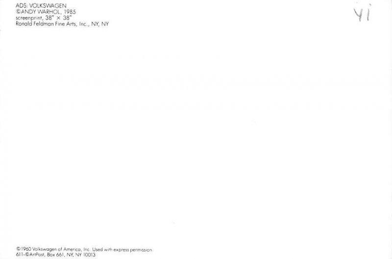 Volkswagen, Ronalds Feldmon Fine Arts  