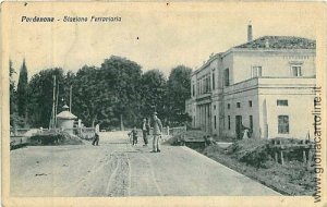 01241 CARTOLINA d'Epoca: PORDENONE - STAZIONE FERROVIARIA