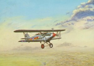 Military Aviation Postcard - Hawker Demon Aeroplane, 604 Squadron, R.A.F -RR9763