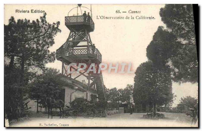 Old Postcard Cannes L & # 39Observatoire California