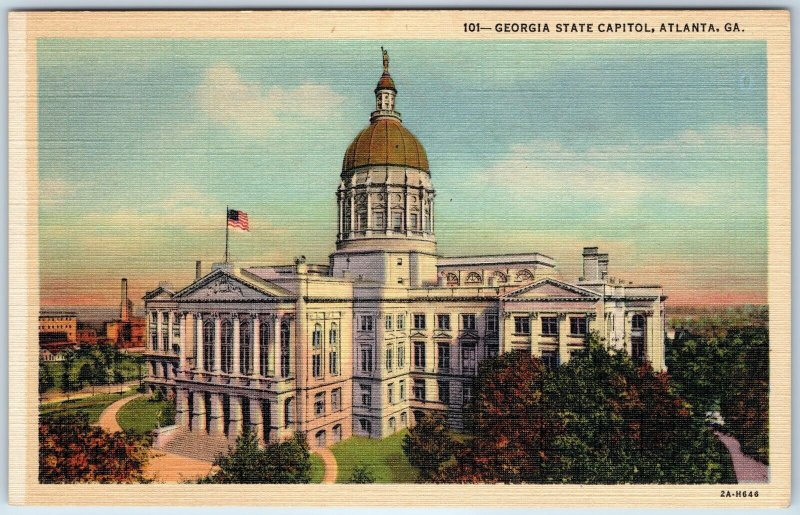 1932 Atlanta, GA State Capitol Building Greek Roman Tartaria Antiquitech PC A249