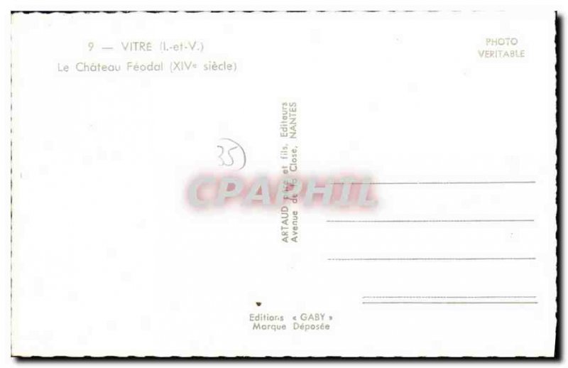 Postcard Modern Glass Chateau Feodal