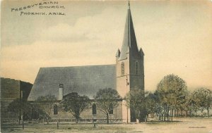 C-1910 hand colored Presbyterian Church Phoenix Arizona Postcard 9711