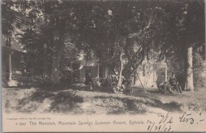 Postcard The Mansion Mountain Springs Resort Ephrata PA