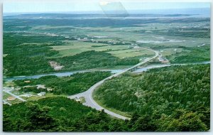 M-19042 Entrance to the Cape Breton Highlands National Park & Cheticamp River...