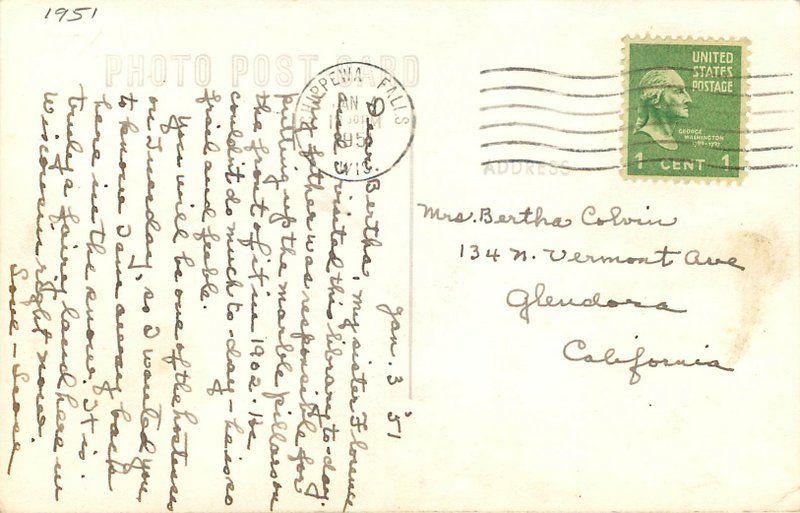 Auto Carnegie Library 1951 Chippewa Falls Wisconsin 9052