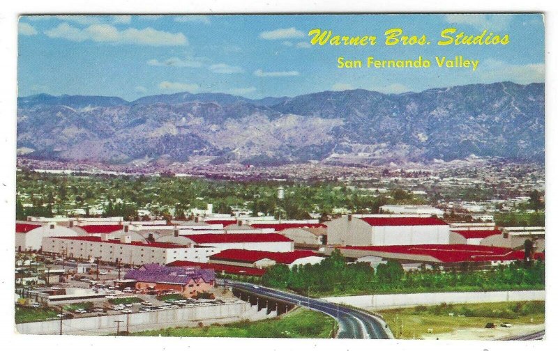 Posted 1959, Aerial View of Warner Bros. Studios, Burbank, California 