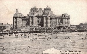 Vintage Postcard 1917 Hotel Traymore Building Atlantic New Jersey N.J. Structure