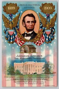 Abraham Lincoln The Martyred President Centennial Souvenir Postcard C23