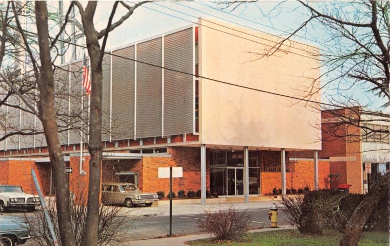 ELIZABETH CITY NORTH CAROLINA CITY HALL~COST $313K~AIR CONDITIONED POSTCARD 1966