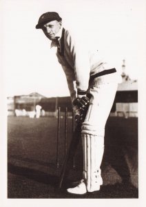 Don Bradman Australian Cricket Legend Rare Photo Postcard