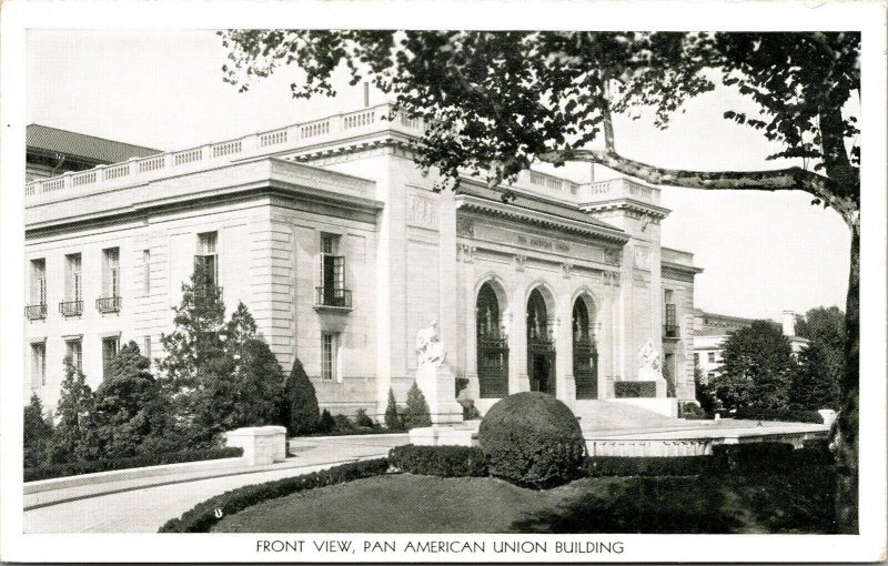 Front View Pan American Union Building Washington DC Postcard VTG UNP Vintage 