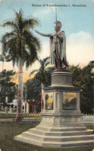 STATUE OF KAMEHAMEHA Honolulu, Hawaii Judiciary Building 1913 Vintage Postcard