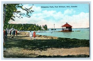 1936 Chippewa Park, Fort William Ontario Canada Posted Vintage Postcard