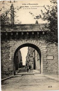 CPA St-MALO-La Porte St-Louis et la rue de Toulouse (265815)