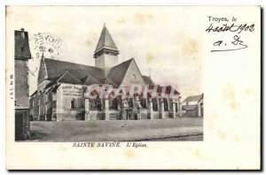 Postcard Old Church Sainte Savine