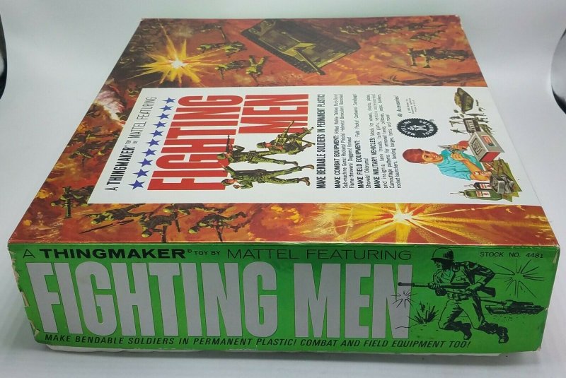 Vintage 1965 Thingmaker Fighting Men Box and Styrofoam Only #4481