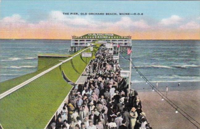 Maine Old Orchard Beach The Pier 1950