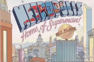 Metropolis Superman For All Seasons DC Comics Advertising Postcard