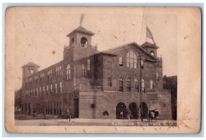 Sioux Falls South Dakota SD Postcard Auditorium Building Scene Street 1908