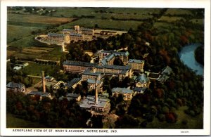 Postcard Aerial View of St. Mary's Academy in Notre Dame, Indiana