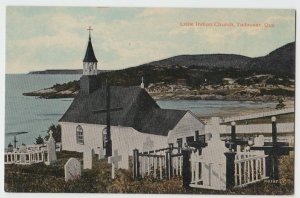 c1910 TADOUSAC Quebec Canada Postcard LITTLE INDIAN CHURCH 