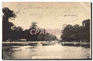 Postcard Old Garden Bassin des Tuileries