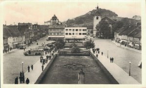 Czech Republic Beroun Namesti Vintage RPPC 07.04