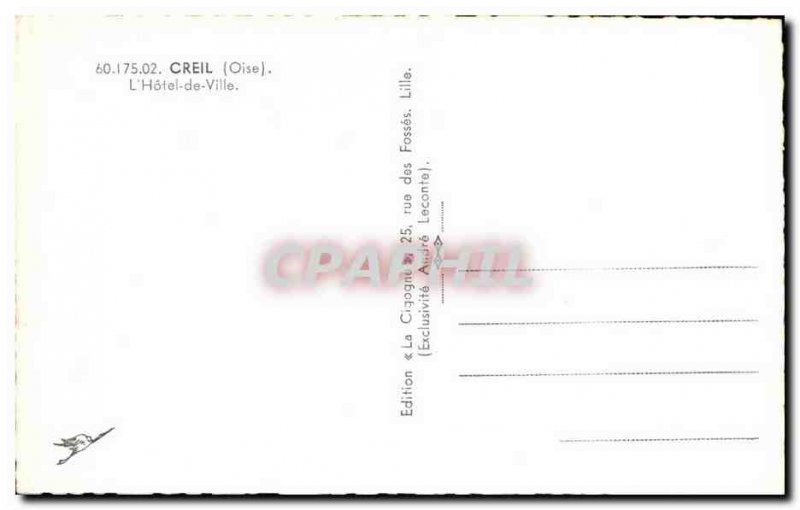 Old Postcard Creil L & # 39hotel Town