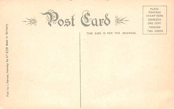 Lover's Lane Hancock, New York Postcard