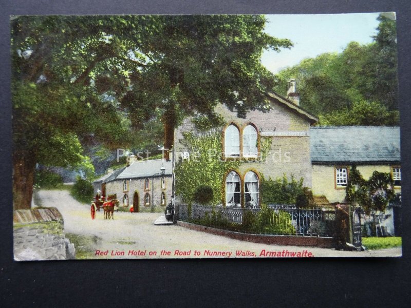 Cumbria ARMATHWAITE Red Lion Hotel c1909 Postcard by Nicholson & Cartner