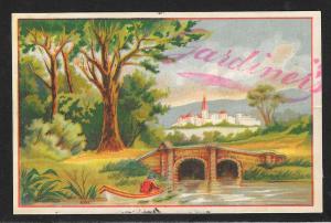 VICTORIAN TRADE CARD Gardiners Idyllic Scenery