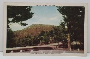 Skyline Drive Virginia, Stony Man Mountain 1940s Postcard B2