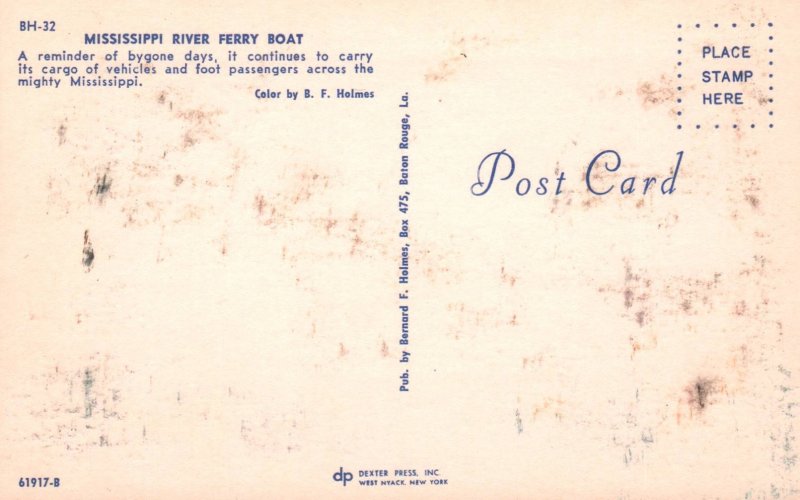 Mississippi River Ferry Boat BIN