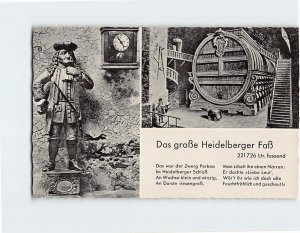 Postcard Das große Heidelberger Faẞ, Heidelberg Castle, Heidelberg, Germany