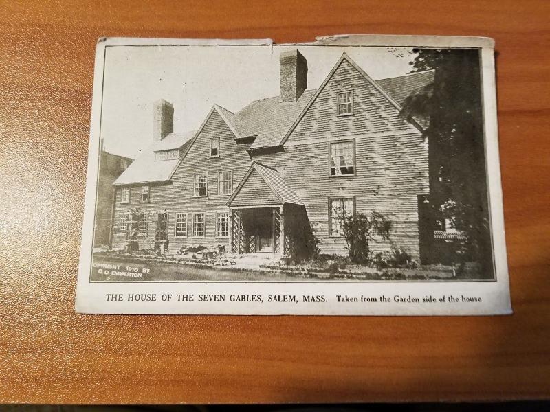 Antique Postcard, House of the Seven Gables and the Hathaway House Photo Print