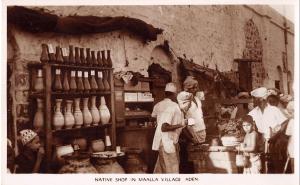 BR100279 native shop in maalla village aden yemen real photo