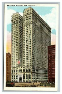 Vintage 1920's Postcard Equitable Building Broadway Lower Manhattan New York NY