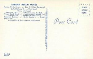 MS, Biloxi, Mississippi, Cabana Beach Motel, Pool, Picture Publishers No. 35874B