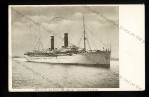 UC147 - Union Castle Liner - Kenilworth Castle - postcard