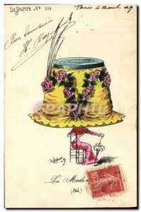 Old Postcard Fantasy Illustrator Roberty The 1909 fashion Hat