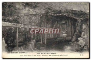 Old Postcard Saint Nectaire Natural Cave De La Fontaine Petriflante