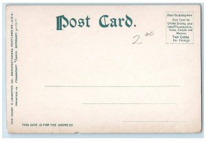 c1905 Smith College Campus Buildings Clock Tower View Northampton MA Postcard 