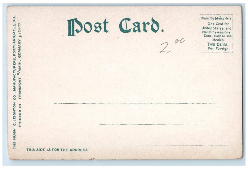 c1905 Smith College Campus Buildings Clock Tower View Northampton MA Postcard 