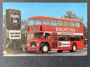 Knights Inn 1963 Bristol Double Decker Bus Chrome Postcard H1198085015