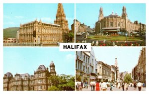 Postcard  ENG Yorkshire Humber Halifax - Town Hall - Crossley & Porter School