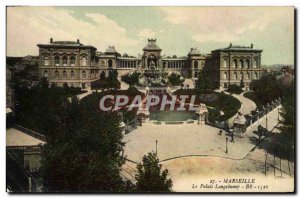 Old Postcard Marseille Le Palais Longchamp